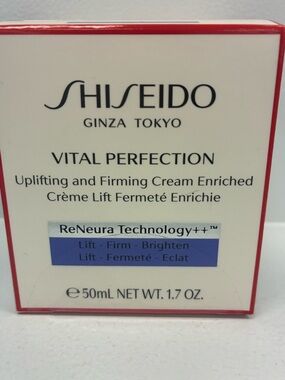 Shiseido Vital Perfection Uplifting and Firming Cream Enriched - White/Red